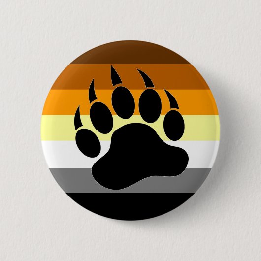 Beer Pride Paw Ronde Button 5,7 Cm (Voorkant)