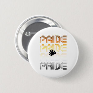 Beer Pride Poot Retro Patroon Ontwerp Letters Ronde Button 5,7 Cm