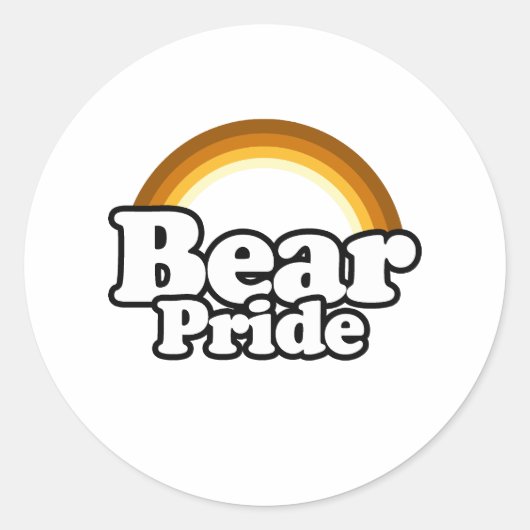 Beer Pride Ronde Sticker (Voorkant)