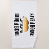 Beer Pride Save a horse Ride a Beer Strandlaken (Voorkant)