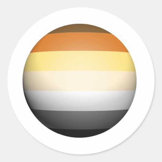 BEER PRIDE SPHERE RONDE STICKER (Voorkant)