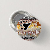 Beer Pride Squiggle Knop Ronde Button 3,2 Cm (Voorkant /achterkant)