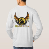Beer Pride Vlag Beren Heersen Poot Vleugels T-shirt (Achterkant)
