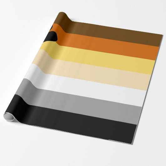 Beer Pride Vlag Cadeaupapier (Uitgerold)