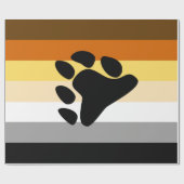 Beer Pride Vlag met Poot Cadeaupapier (Vlak)