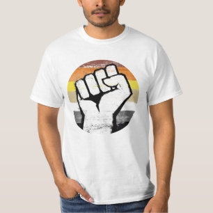 Beer Pride Vuist Cirkel Print T-shirt
