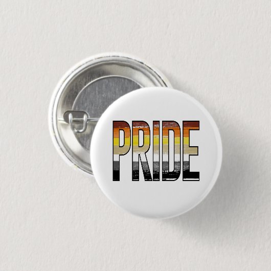 Beer Pride Woord Ronde Button 3,2 Cm (Voorkant /achterkant)