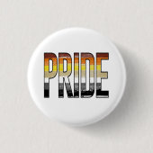 Beer Pride Woord Ronde Button 3,2 Cm (Voorkant)