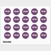 BEER PRIDE WORD FLAG RONDE STICKER (Vel)