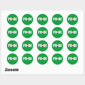 BEER PRIDE WORD FLAG RONDE STICKER (Vel)