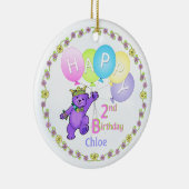 Beer Princess 2e verjaardag Keramisch Ornament (Rechts)