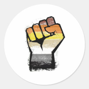 Beer protestlijst ronde sticker