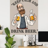 Beer Quote Poster (Thuiskantoor)