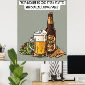 Beer Quote Poster (Thuiskantoor)