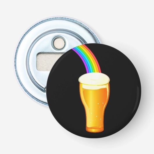 Beer Rainbow Button Flesopener (Voorkant)