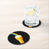 Beer Rainbow Ronde Kartonnen Onderzetter (Insitu)