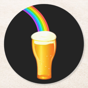 Beer Rainbow Ronde Kartonnen Onderzetter