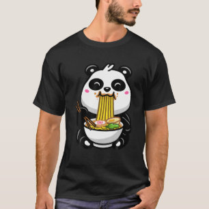 Beer Ramen Noodles Panda T-shirt