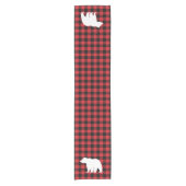 Beer Red Buffalo Check Pattern Table Runner Korte Tafelloper (Voorkant)