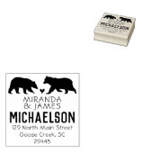 Beer retour adres stempel - bruiloft dieren (Gestempeld)