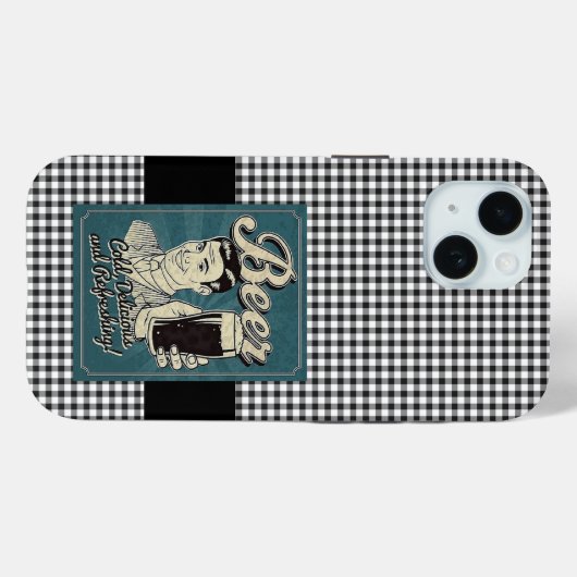 Beer Retro Case-Mate iPhone Case (Achterkant (horizontaal))