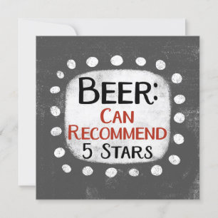 Beer Review 5 sterren Wenskaart Kaart