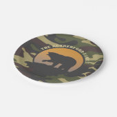Beer Roar en Camo Papieren Bordje (Gekanteld)
