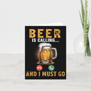 Beer roept grappige grap drinker Drink Beer L Kaart