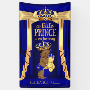 Beer Royal Blue Silk Gold Crown Baby shower Ethnic Spandoek