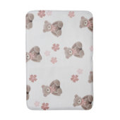 Beer Roze Cartoon patroon Badmat (Voorkant Verticaal)