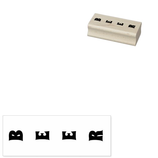 BEER 	RUBBERSTEMPEL (Gestempeld)