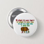 Beer Run Humor Ronde Button 5,7 Cm (Voorkant /achterkant)