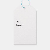 Beer Rustige wilde natuur Rood Gift Labels Cadeaulabel (Achterkant)