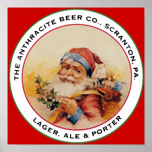 BEER SANTA POSTER (Voorkant)