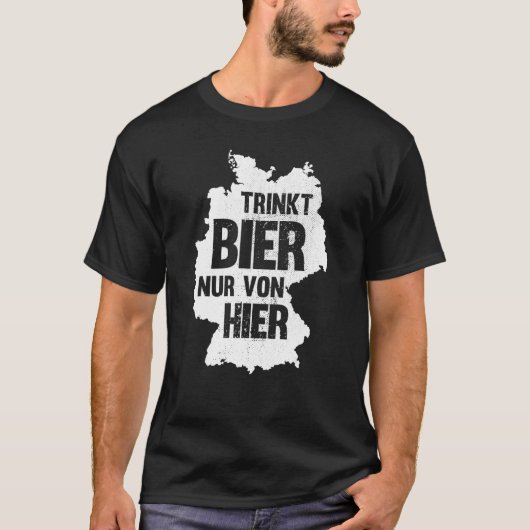 beer saying Germany beer drinker party T-shirt (Voorkant)