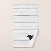 Beer Scheepspatroon Woordenset Bad Handdoek (Handdoek)