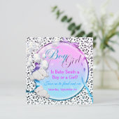 Beer sekse onthult meisje kaart (Staand voorkant)