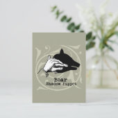 Beer Shadow Puppet Hand  Briefkaart (Staand voorkant)