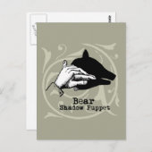 Beer Shadow Puppet Hand  Briefkaart (Voorkant / Achterkant)