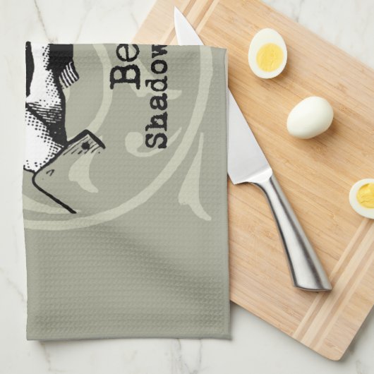 Beer Shadow Puppet Hand  Theedoek (Quarter Fold)