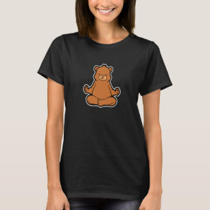 Beer Shantibaer Yoga Dierenpositie Vintage Frequen T-shirt