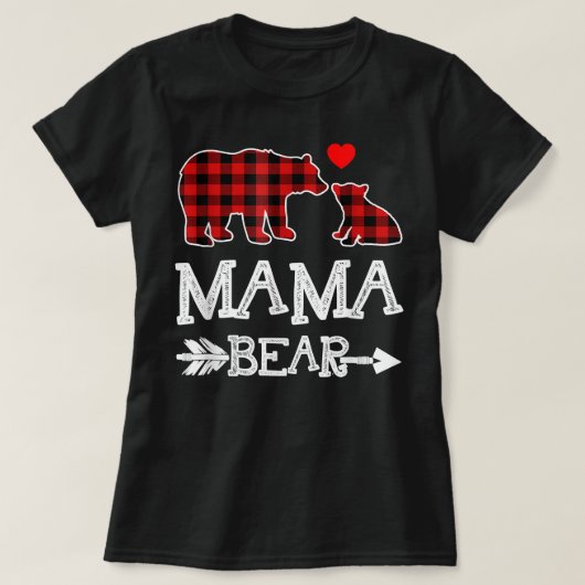 Beer Shirt van mama, rode buffels, geplakt oma Bee (Design voorkant)
