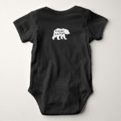 Beer Silhouette Leuk je te ontmoeten Romper (Achterkant)