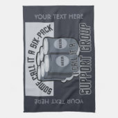 Beer Six Pack serviette personnalisée (Vertical)