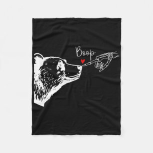 Beer Skeleton Boop Beer Funny Halloween Girl Manne Fleece Deken