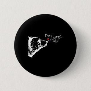 Beer Skeleton Boop Beer Funny Halloween Girl Manne Ronde Button 5,7 Cm
