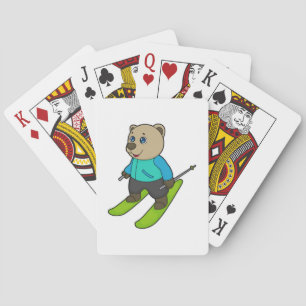 Beer Skier Ski Pokerkaarten