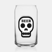 Beer™ Skull Glass (Design on Front & Back) (Verso)
