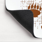 Beer snijder afdrukken op ondergrondse ondergrond muismat (Hoek)