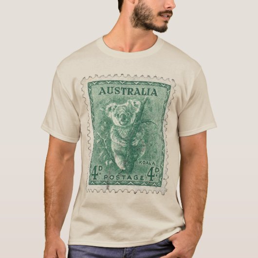  Beer Stamp Koala Australië T-shirt (Voorkant)